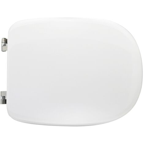 Abattant WC pour toilettes Art Ceram Ten 41-46,5x34 cm abattant WC blanc en fonte de bois en polyester avec charnie'res re'glables