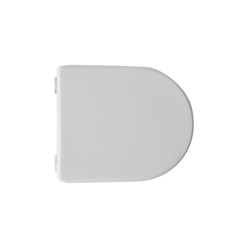 Dianhydro - Abattant wc pour Axa vaso One 39-43,5x34,5 cm abattant wc blanc en fonte de bois en polyester avec charnie'res re'glables