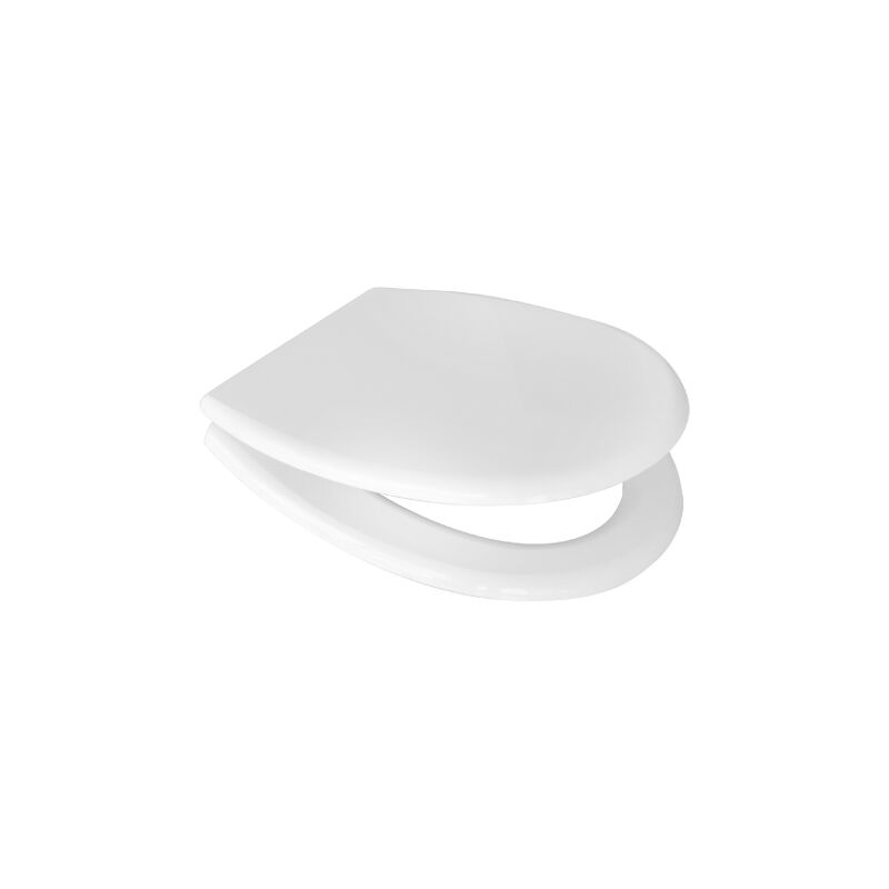 Dianhydro - Abattant wc Azzurra pour cuvette suspendue blanche se'rie Elios 43-48x38 cm avec charnie'res re'glables en bois stabilise' moule' en