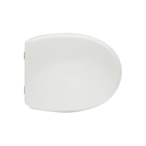 Abattant WC pour vase Cesabo Alexandra 44-46,5 x 38 cm abattant WC blanc avec charnie'res re'glables en fonte de bois