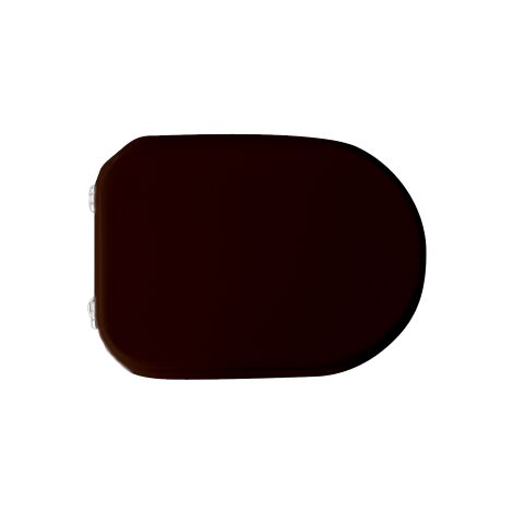 Abattant WC pour vase Cesame Sintesi 44-49,5x34 cm Abattant WC castor en bois stabilise' moule' en polyester avec charnie'res a' expansion re'glables
