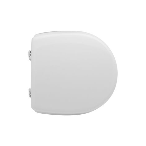 Abattant WC pour vase Faleri F30 35-37 x 35,5 cm abattant WC blanc avec charnie'res re'glables et sie'ge en fonte de bois