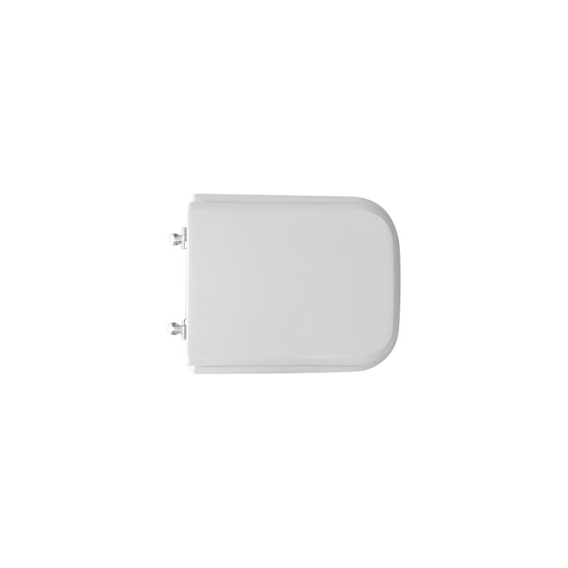 Dianhydro - Abattant wc pour wc gsi Adda Abattant wc blanc 42 x 32 cm avec charnie'res fixes obliques et sie'ge en fonte de bois