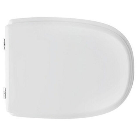 Abattant WC pour vase Roca DAMA Abattant WC 41 x 33,4 cm avec charnie'res re'glables et sie'ge en fonte de bois