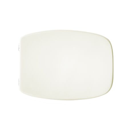 Abattant WC pour vase Vavid Emilia 45-48 x 35 cm Abattant WC Champagne avec charnie'res re'glables et sie'ge en bois moule' Champagne