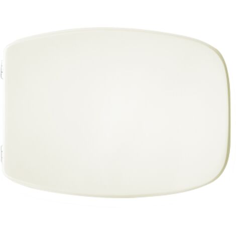 Abattant WC pour vase Vavid Emilia 45-48 x 35 cm Abattant WC Champagne avec charnie'res re'glables et sie'ge en bois moule' Champagne