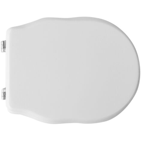 Abattant WC pour WC Althea Royal 45,5-47x35,8 cm abattant WC blanc en fonte de bois en polyester avec charnie'res a' expansion re'glables