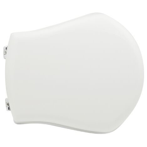 Abattant WC pour WC Axa Smile 38-40,5x35,5 cm abattant WC blanc en fonte de bois en polyester avec charnie'res re'glables