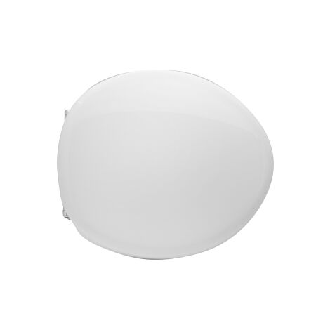 Abattant WC pour WC Cesame Bit 39-41 x 38 cm abattant WC blanc avec charnie'res re'glables en fonte de bois
