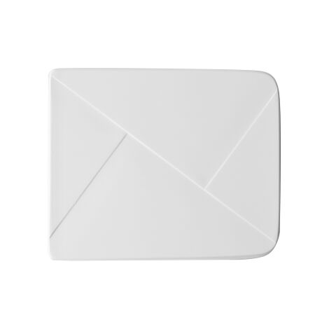 Abattant WC pour WC Dolomite Ebla 42,8 x 36 cm Abattant WC blanc avec charnie'res a' boucle en bois moule'
