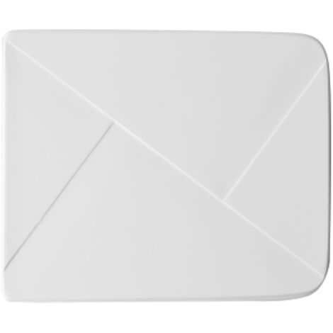 Abattant WC pour WC Dolomite Ebla 42,8 x 36 cm Abattant WC blanc avec charnie'res a' boucle en bois moule'