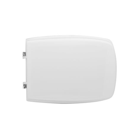 Abattant WC pour WC Dolomite QT 70 51,5 x 38,5 cm abattant WC blanc avec charnie'res fixes en fonte de bois