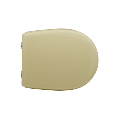 Abattant WC pour WC Incea Nube 42,5-44,5 x 36 cm Abattant WC Champagne avec charnie'res re'glables et sie'ge en bois moule'