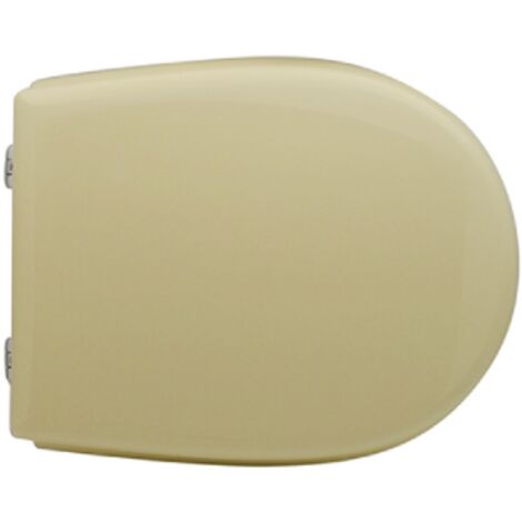 Abattant WC pour WC Incea Nube 42,5-44,5 x 36 cm Abattant WC Champagne avec charnie'res re'glables et sie'ge en bois moule'