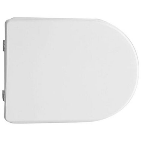 Abattant WC pour WC Olympia Clare 44,5 - 46 x 35,5 cm avec charnie'res a' expansion re'glables et sie'ge en fonte d'aluminium
