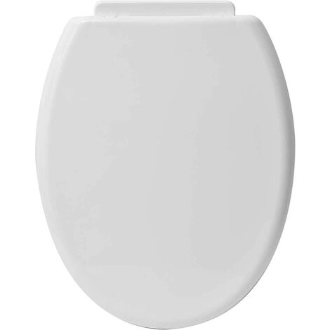 Abattant wc pp 18 pouces attaches plastiques - blanc - Tendance