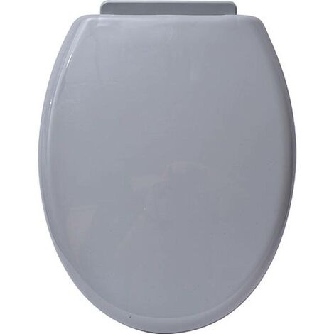 Abattant wc pp 18 pouces attaches plastiques - gris - Tendance