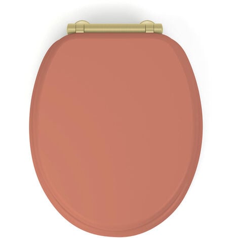 Abattant wc samba mdf terracota déclipsable soft close