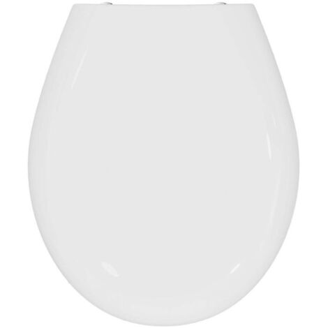 Abattant WC SAN REMO avec couvercle, charnières en acier inoxydable blanc IDEAL STANDARD