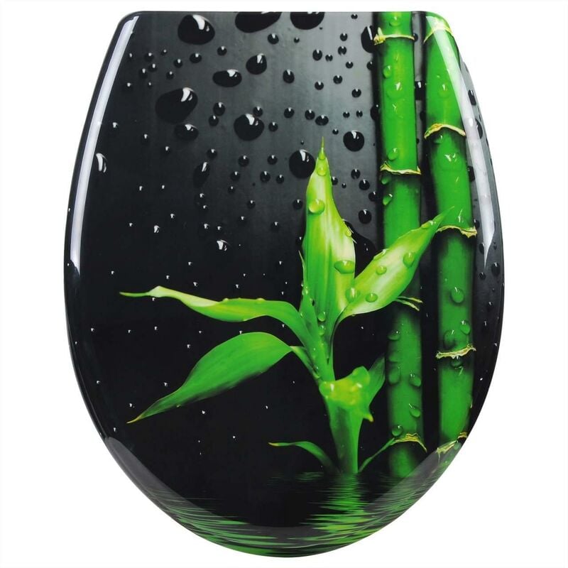 Helloshop26 - Abattant wc siège de toilette haut de gamme, couvercle de couvercle de toilette à charnière réglable à fermeture douce pour salle de