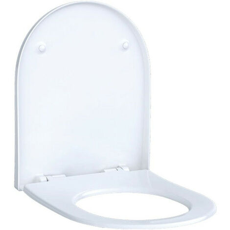 Abattant WC Slim ACANTO avec couvercle, enveloppant, antibactérien, blanc GEBERIT