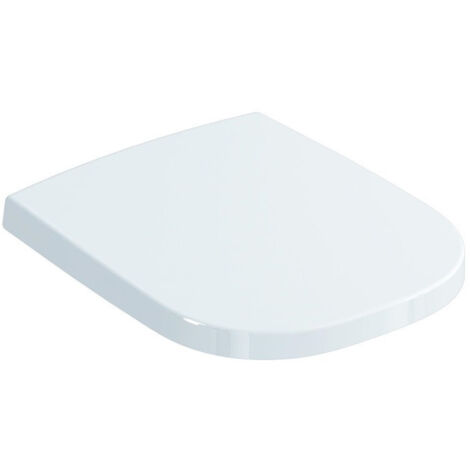 Abattant WC SOFTMOOD avec couvercle, charnières en acier inoxydable blanc, avec fermeture amortie IDEAL STANDARD