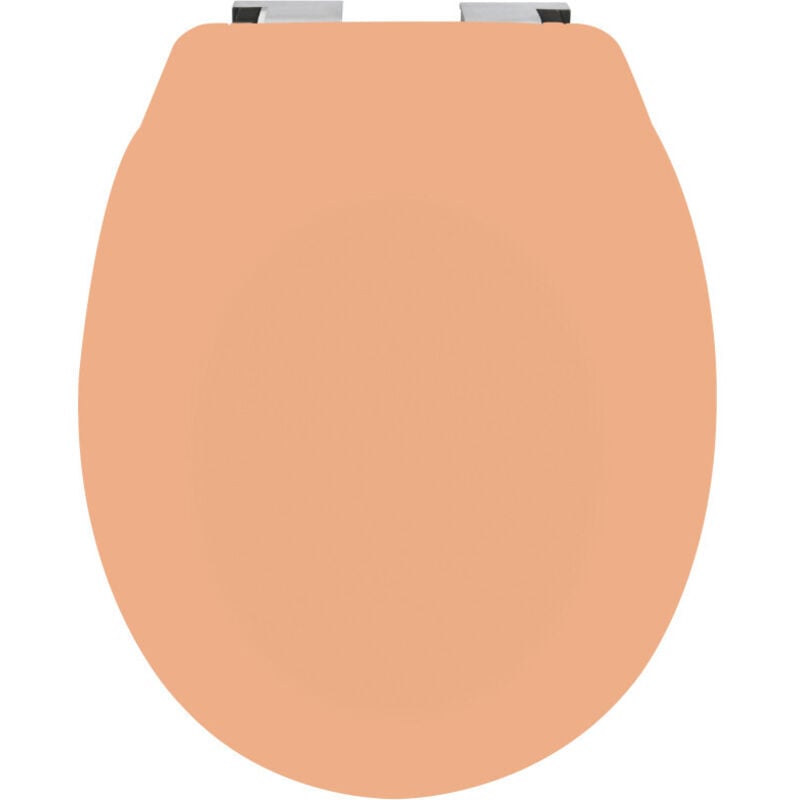 Abattant wc Thermo dur avec frein de chute neela Pêche - Charnières abs Chromé Spirella
