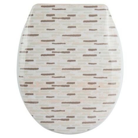 Abattant Wc Thermo Dur Brique Beige - Charnières PS MSV - Beige