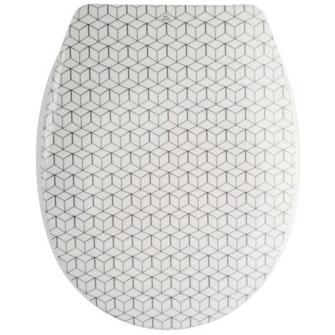 Abattant wc Thermo Dur MOZAIK Beige - Charnières PS MSV