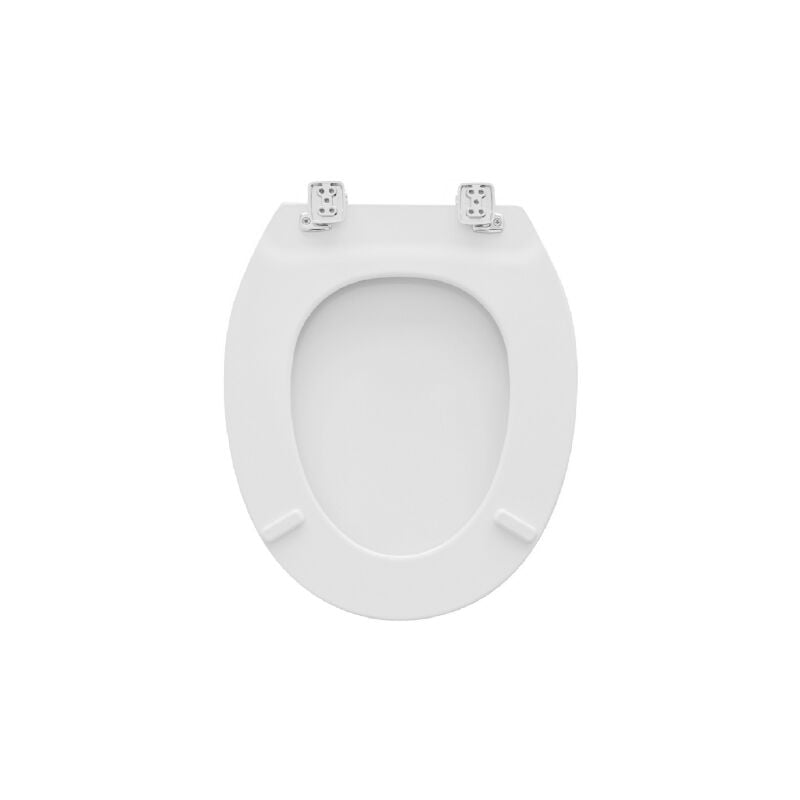 Carrara&matta - Abattant wc Bemis abattant wc universel en bois White Canyon c&m 42-44 x 37 cm avec charnie'res re'glables Bianco