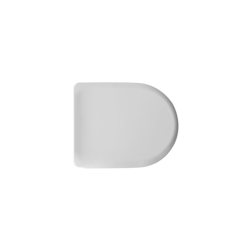 Abattant wc universel thermodurcissable 43,2 x 35,8 cm Abattant wc blanc avec charnie'res re'glables