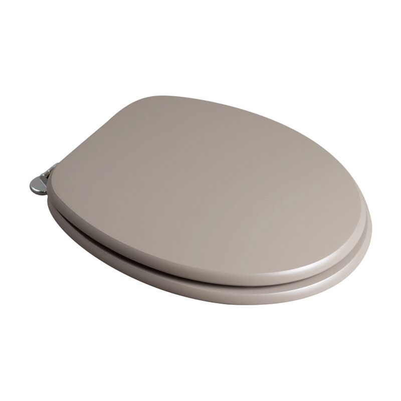 Abattant WC universel en bois MDF laqué gris tourterelle