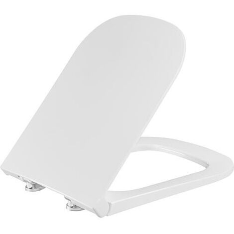 Abattant WC Urucula blanc Softclose en duroplast charnieres en inox