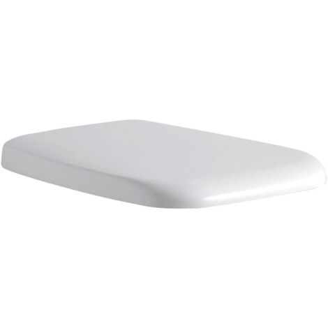 Abattant WC VENTUNO avec couvercle, charnières en acier inoxydable fermeture amortie blanc IDEAL STANDARD