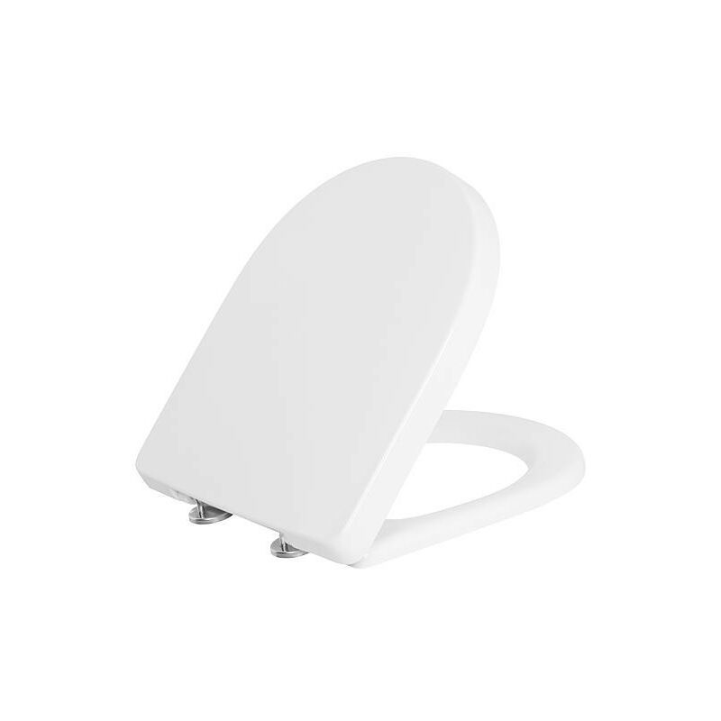 Abattant WC VetB O.Novo Compact, blanc charnire en inox