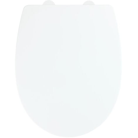 Abattant WC WENKO Tilos blanc Easy Close 36,5 x 45 cm abattant wc frein de chute abattant wc thermoplast abattant wc silencieux abattant wc amovible et design Fix-Clip Hygiene Befestigung recyclable