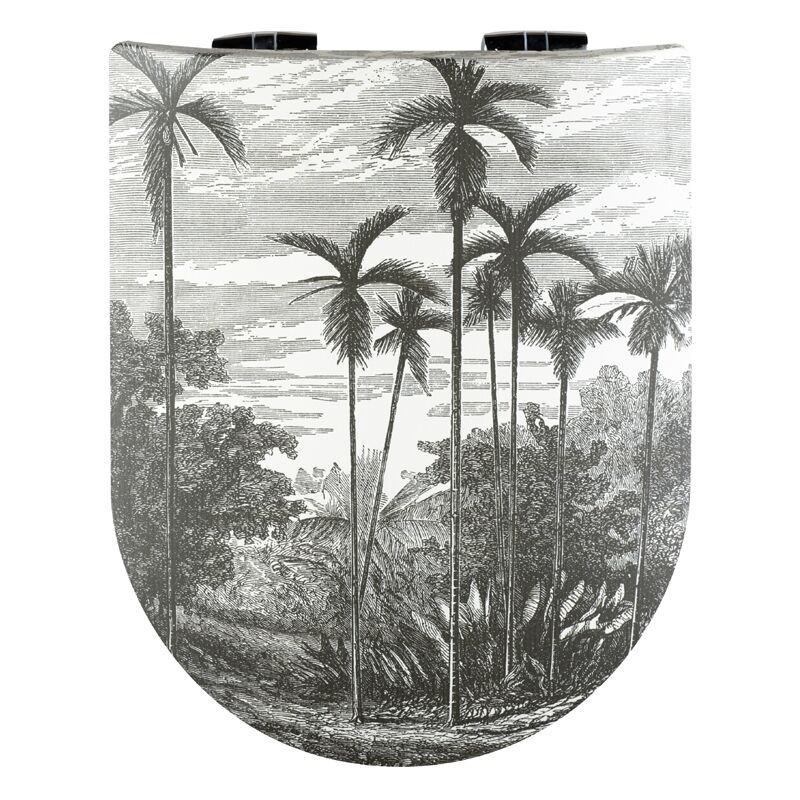 Abattant wc Wood Slim Areca, descente assistée et déclipsable Olfa