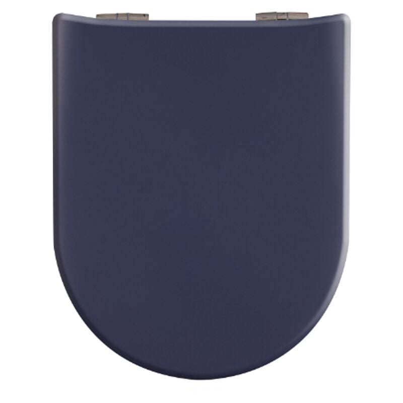 Abattant wc Wood Slim Bleu Roi Mat, descente assistée et déclipsable Olfa