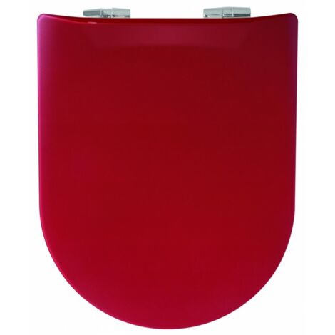 Abattant WC Wood Slim Chili Mat, descente assistée et déclipsable - Olfa