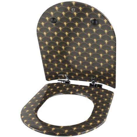 Abattant WC Wood Slim GATSBY - Bleu Nuit, descente assistée, déclipsable - Olfa