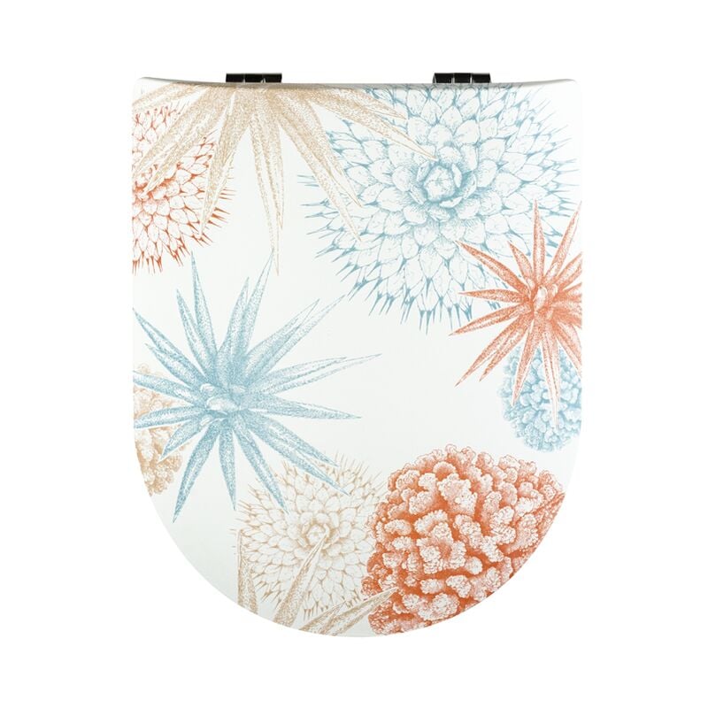 Abattant wc Wood Slim littoral Brillant, descente assistée et déclipsable Olfa