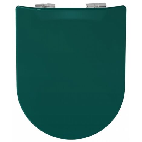 Abattant WC Wood Slim VERT ALPIN Mat, descente assistée et déclipsable - Olfa