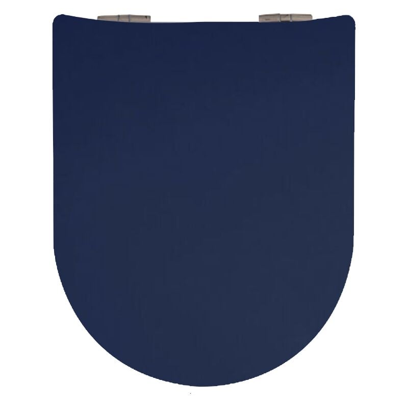 Abattant wc Wood Slim bleu hewi, descente assistée et déclipsable Olfa