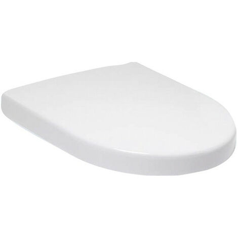 Abattants de toilette Compact, à charnières QuickRelease, charnières en acier inoxydable, En Duroplast Blanc