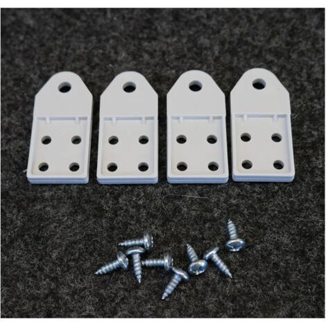 Abb 12858 - 4 x Pattes de fixation pour Coffret EUROPA - IP65