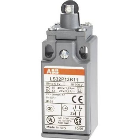 ABB 1SBV010313R1211 LS32P13B11 Fine corsa 400 V/AC 1.8 A Stantuffo Momentaneo IP65 1 pz.