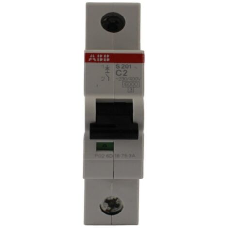 ABB 2CDS251001R0024 S201-C2 Interruttore magnetotermico 1 polo 2 A 230 V