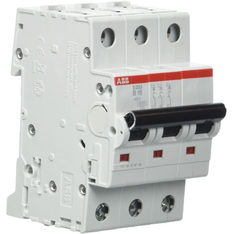 ABB 2CDS253001R0165 S203-B16 Interruttore magnetotermico 3 poli 16 A