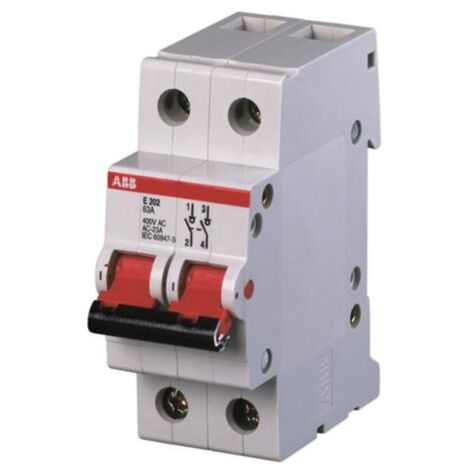 Abb 362122 Interrupteur-sectionneur E202 - 125A 2P - levier gris