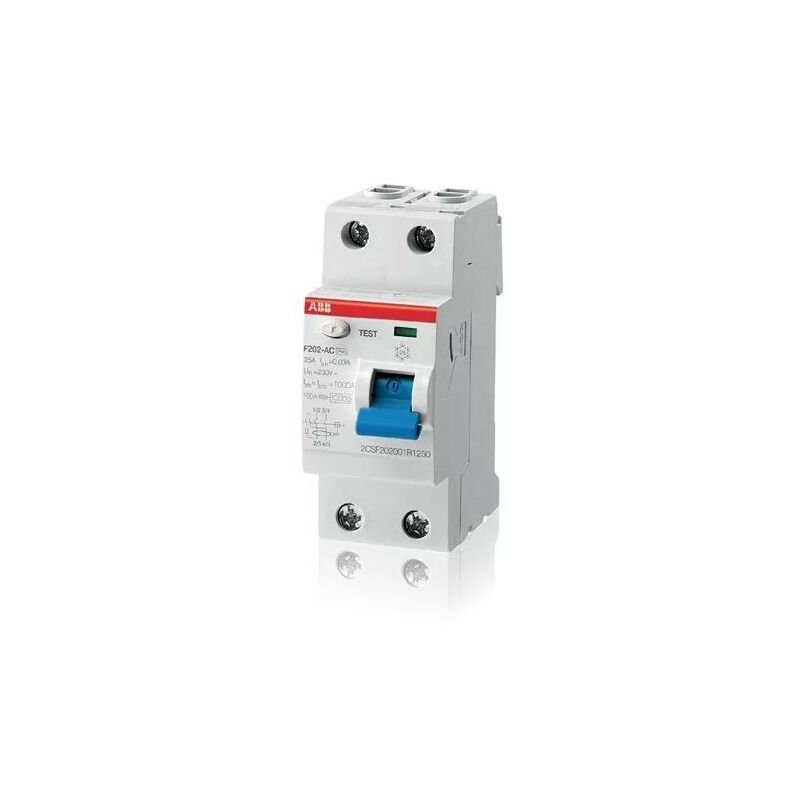 

ABB 440.043 interruptor diferencial 2P 25A 300mA typeAC - F202